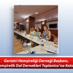 Geriatri Hemşireliği Derneği Başkanı, Hemşirelik Dal Dernekleri Toplantısı’na Katıldı